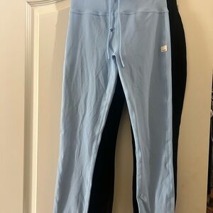 Women's Light Blue and Black Leggings